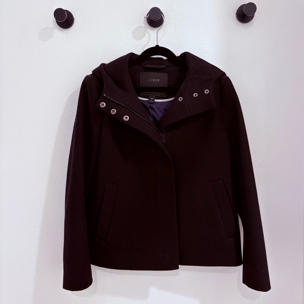 Jcrew Melton Italy Wool Coat 00P